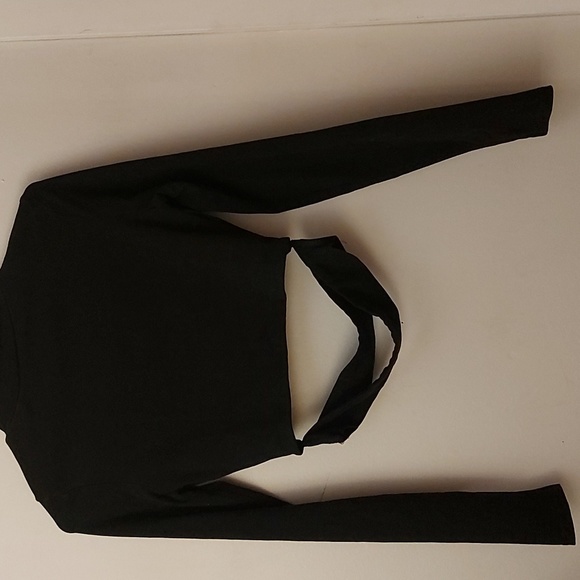 Tiger Mist Keyhole Top/ Bodycon/ Black/ Size S/Sexy/Cropped - Picture 4 of 5